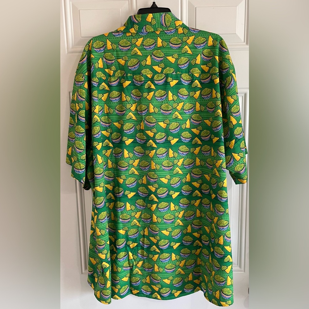 Dixxon Flannel x FIST‎ Chips N Guac Party Wear Short Sleeve Shirt Green Mens 3X - Picture 8 of 13